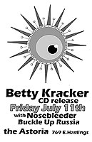 betty kracker cd release 07/11/08 poster by ryan k schmidt